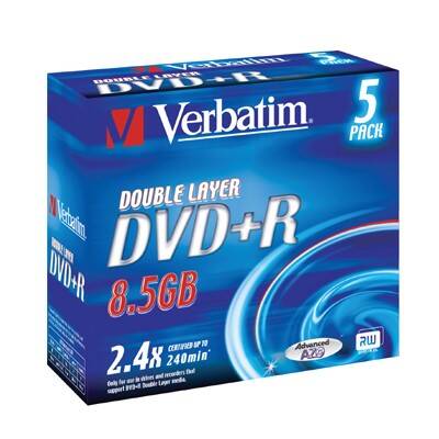 Dysk DVD+R VERBATIM 8,5GB 2,4x Double La