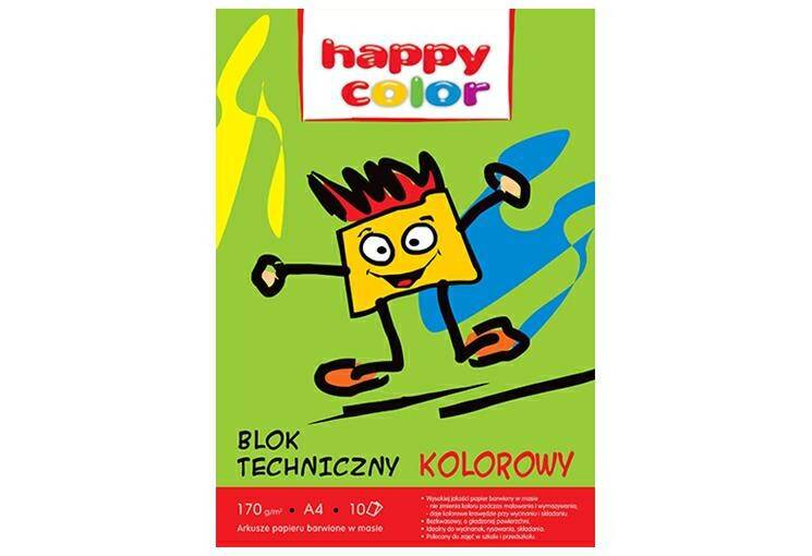 Blok techniczny A4 kolor Happy Color