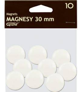 Magnesy do tablic 30mm Grand (10) białe