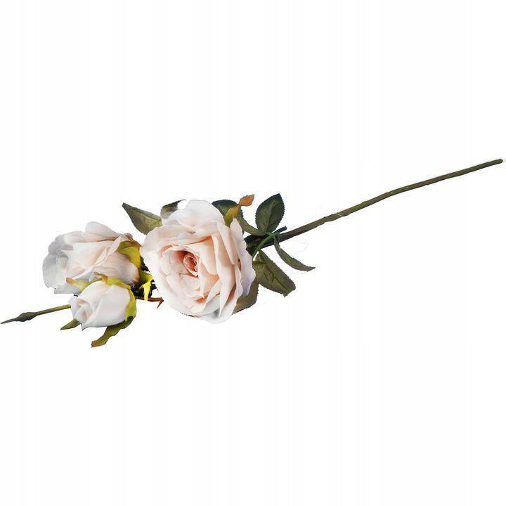 kwiaty sztuczne róże gałązka 3szt 69 cm