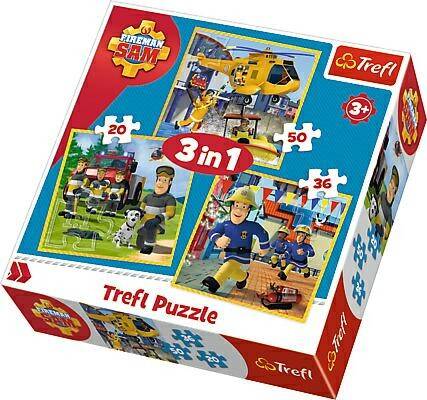 TREFL puzzle 3w1 strażak Sam w akcji