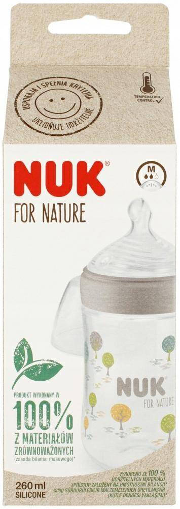 NUK butelka For Nature 260ml smoczek