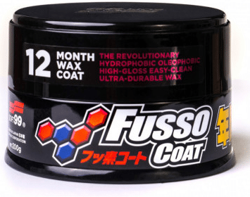 SOFT99 Fusso Coat 12 Months Wax Dark 200g Syntetyczny Wosk do Ciemnych i Czarnych Lakierów