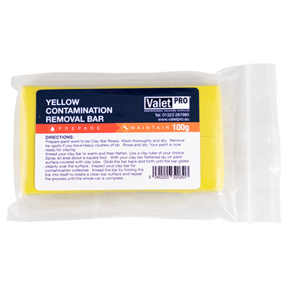ValetPRO Yellow Poly Clay Bar 100g Glinka o Średniej Agresywności Żółta