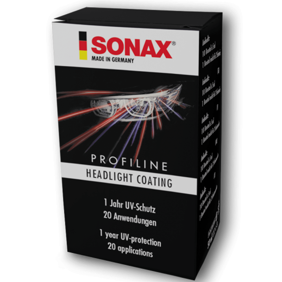 SONAX Profiline Headlight Proection 10x5ml Powłoka do Plastikowych Reflektorów 10 Saszetek