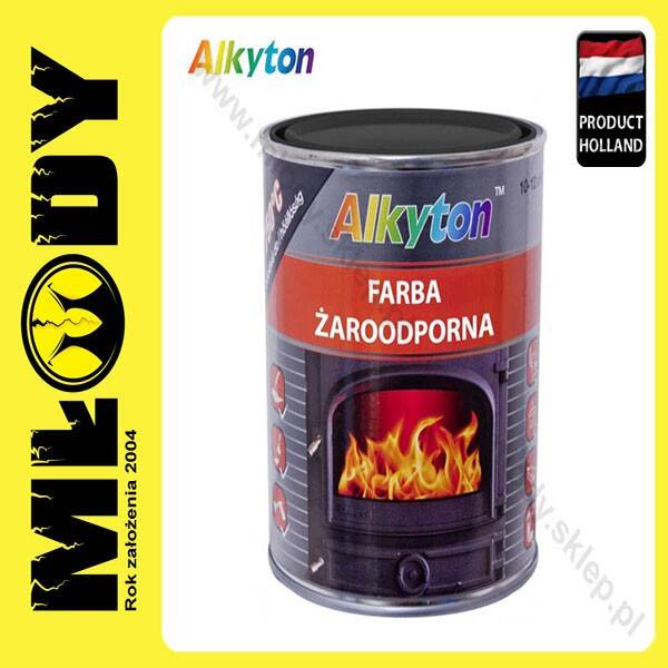 MOTIP ALKYTON Lakier Żaroodporny 2,5l Czarny