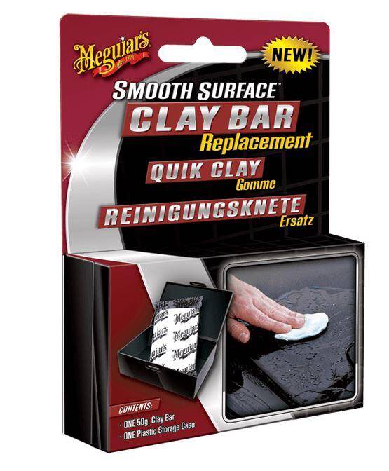 Meguiars Smooth Surface Replacement Clay Bar 50g Glinka + Pudełko do Przechowywania Glinki