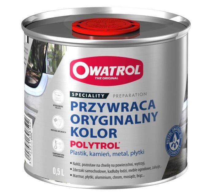 OWATROL Polytrol 500ml Restaurator Koloru do Plastiku Metalu Kamienia