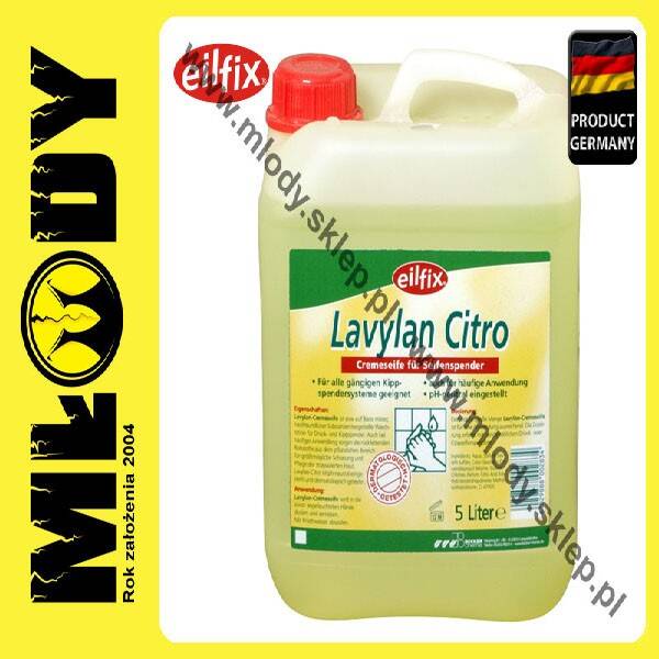 EILFIX Lavylan Citro 10l Mydło w Płynie o Zapachu Cytrynowym