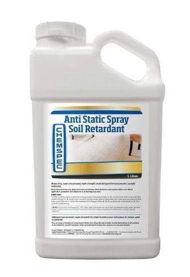 CHEMSPEC Anti-Static Spray Soil Retardant 5l Antystatyczny Preparat do Dywanów, Wykładzin  i Tapicerki