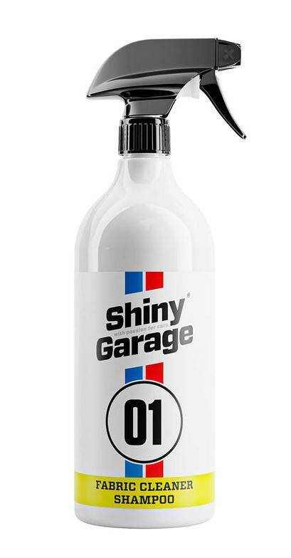 SHINY GARAGE Fabric Cleaner Shampoo 500ml Preparat do Czyszczenia „na sucho” Elementów Tapicerki Boczków Podsufitki