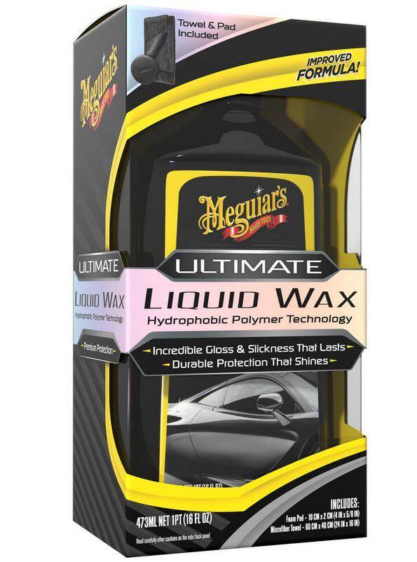 Meguiars Ultimate Liquid Wax 473ml Syntetyczny Wosk Samochodowy Zestaw