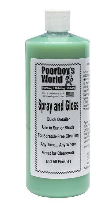 POORBOY'S WORLD Spray & Gloss 946ml Quick Detailer