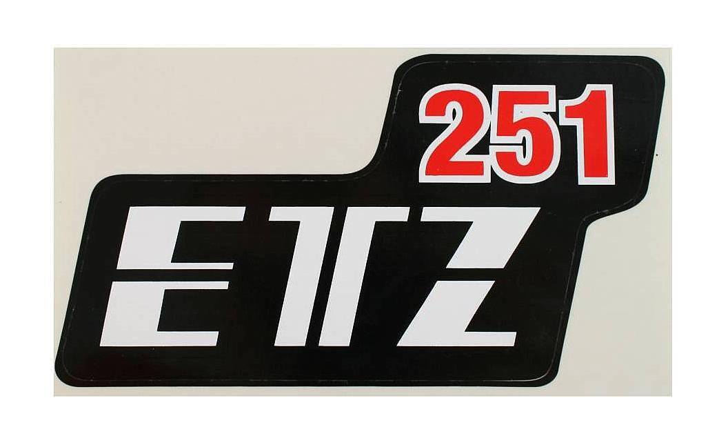 Naklejka MZ ETZ 251- czarno- czerwona 2