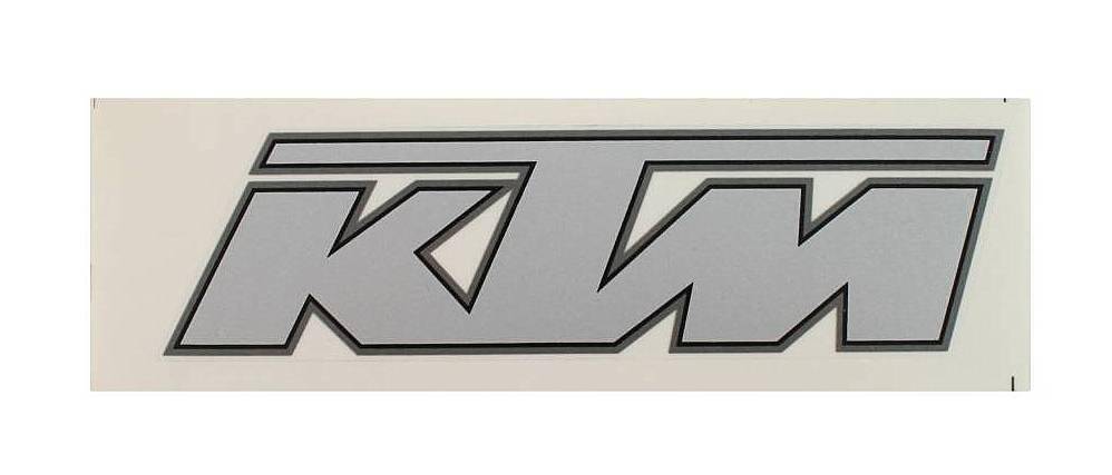 Naklejka KTM- srebrna