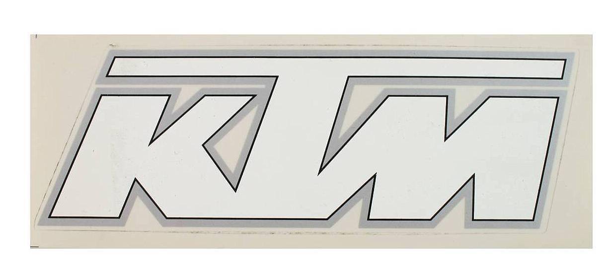 Naklejka KTM- biała, duża