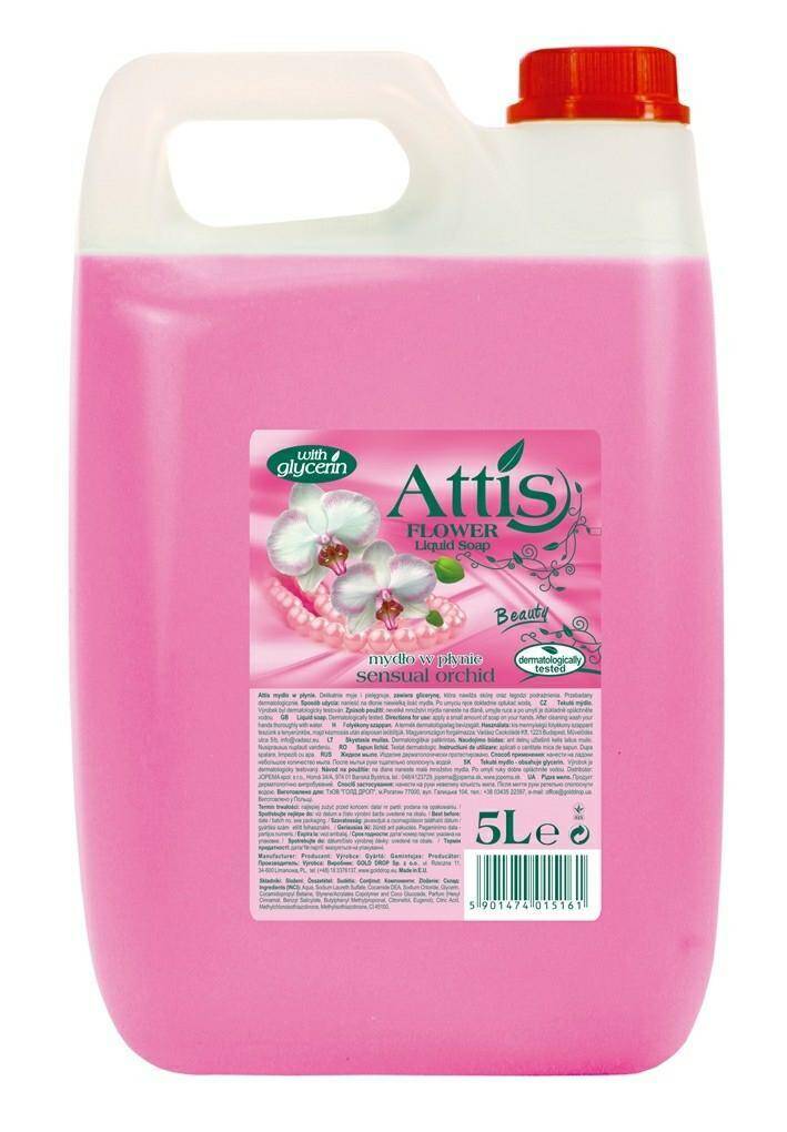 Mydło w płynie 5L ATTiS orchidea różowe