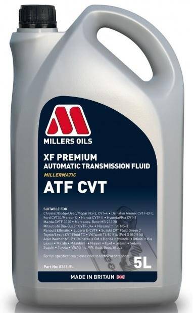 Millers XF Premium ATF CVT 5L 8381