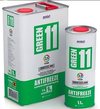Xado Płyn Chłodniczy Antifreeze Zielony Koncentrat G11 1,1kg