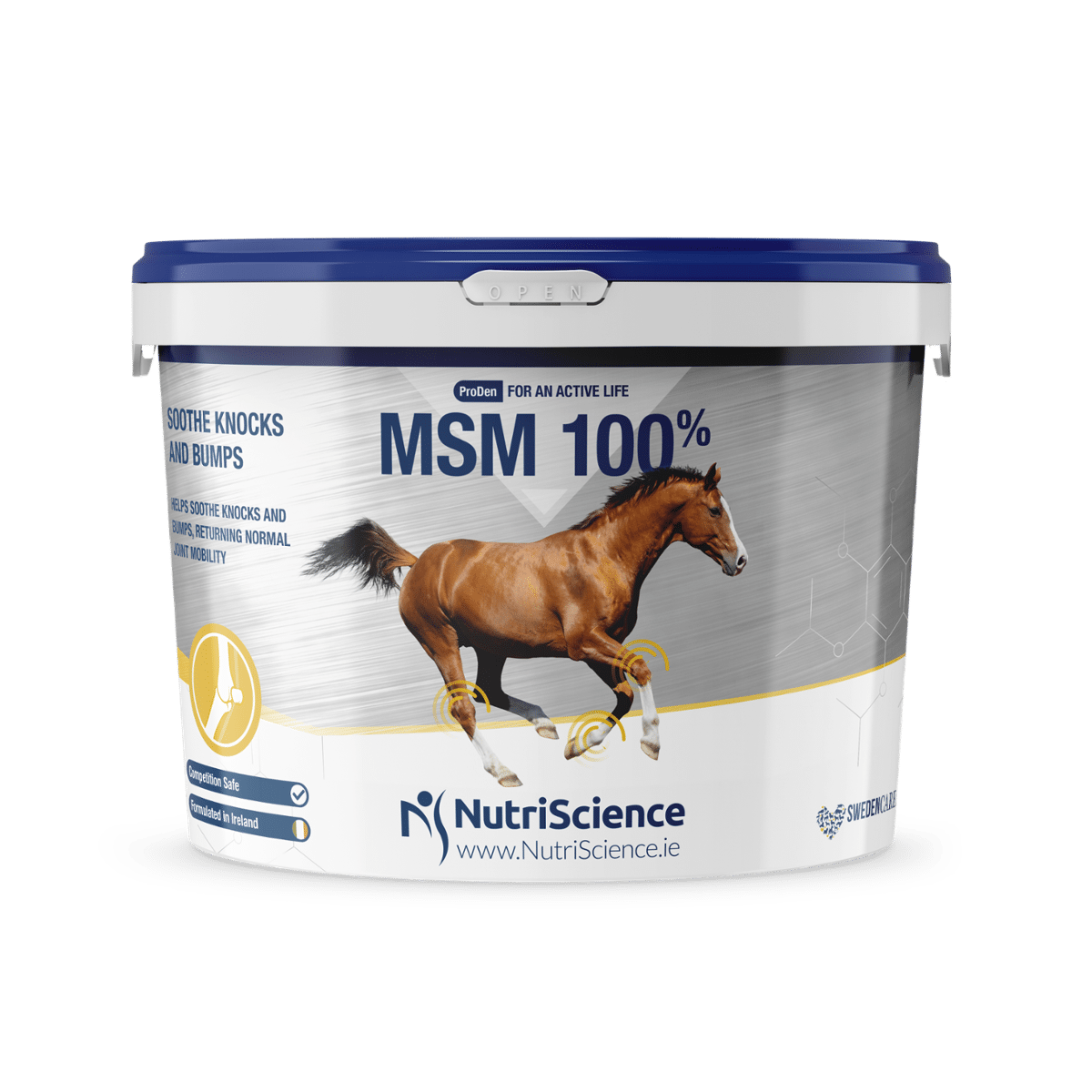 NutriScience MSM 100% 1,5 kg - suplement dla koni wspierający stawy z MSM