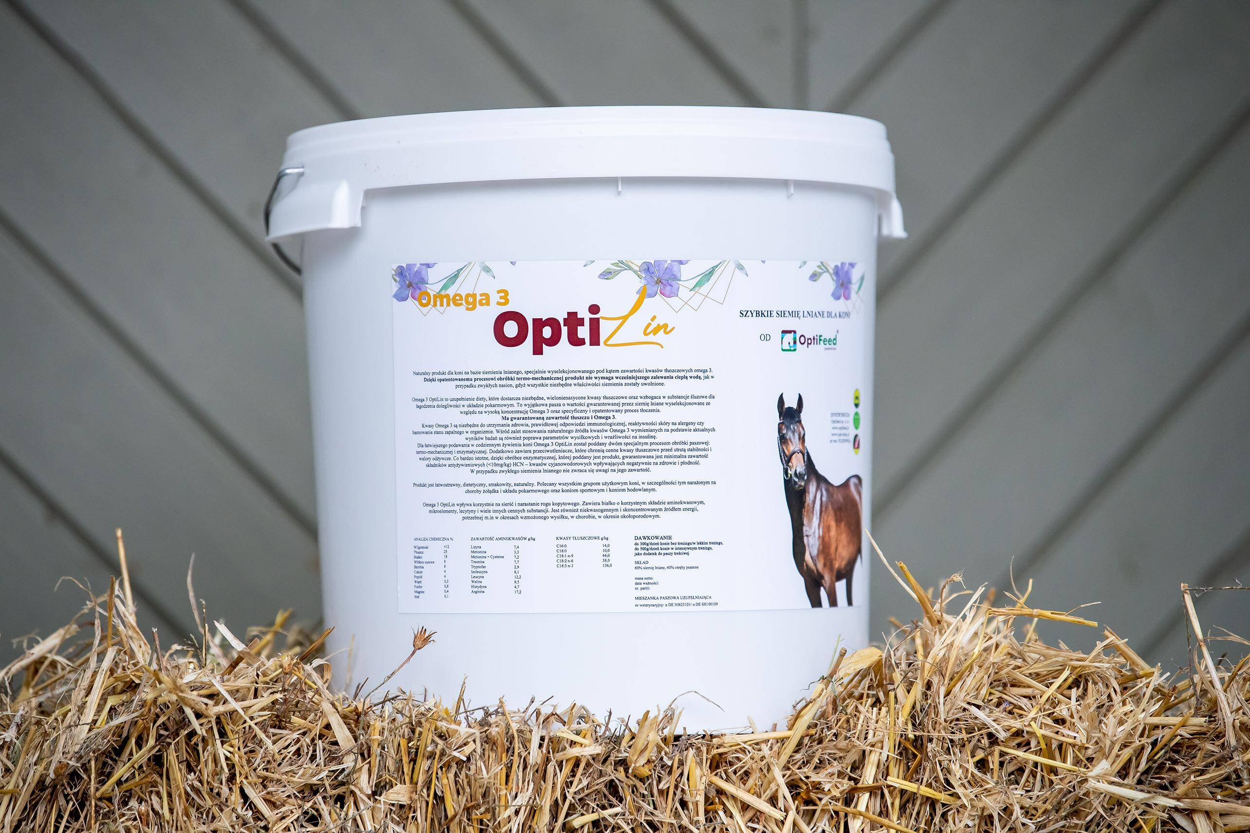 Omega 3 OptiLin 9 kg - szybkie siemię lniane dla koni