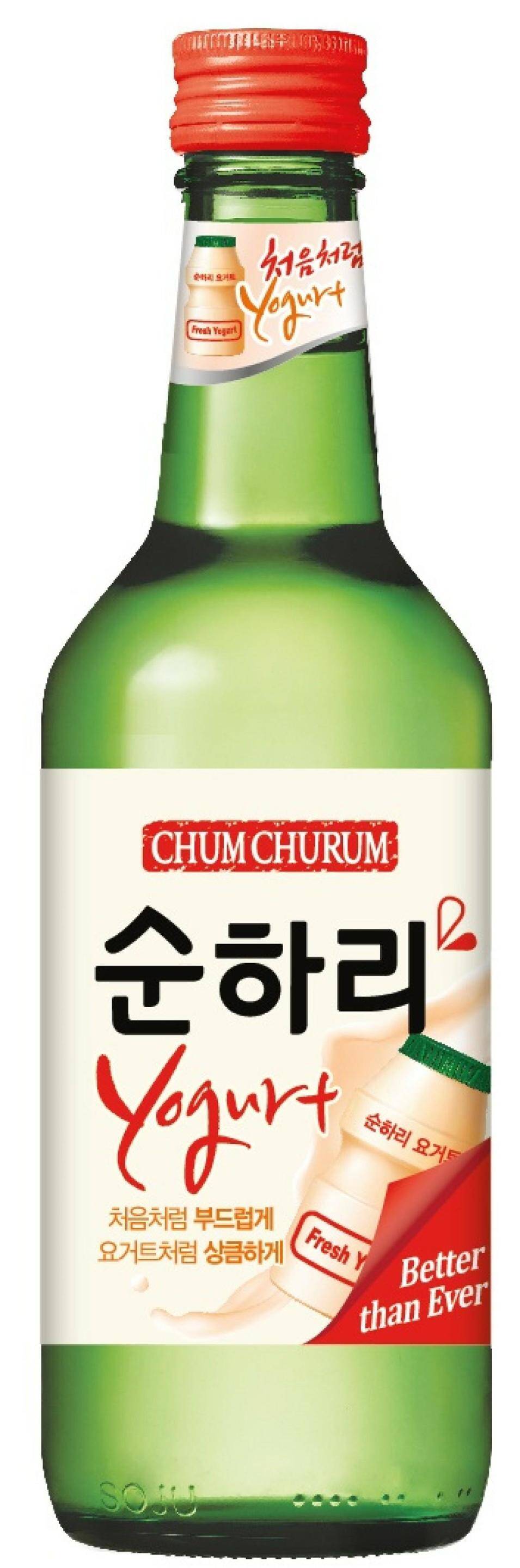 LOTTE Soju Chum Churum jogurtowe (12%alk) 350ml 