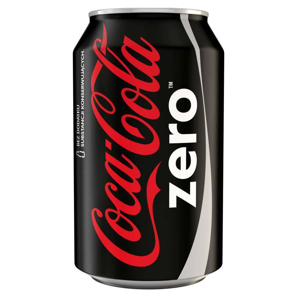 Coca-Cola zero puszka 0,33l  (24szt w op