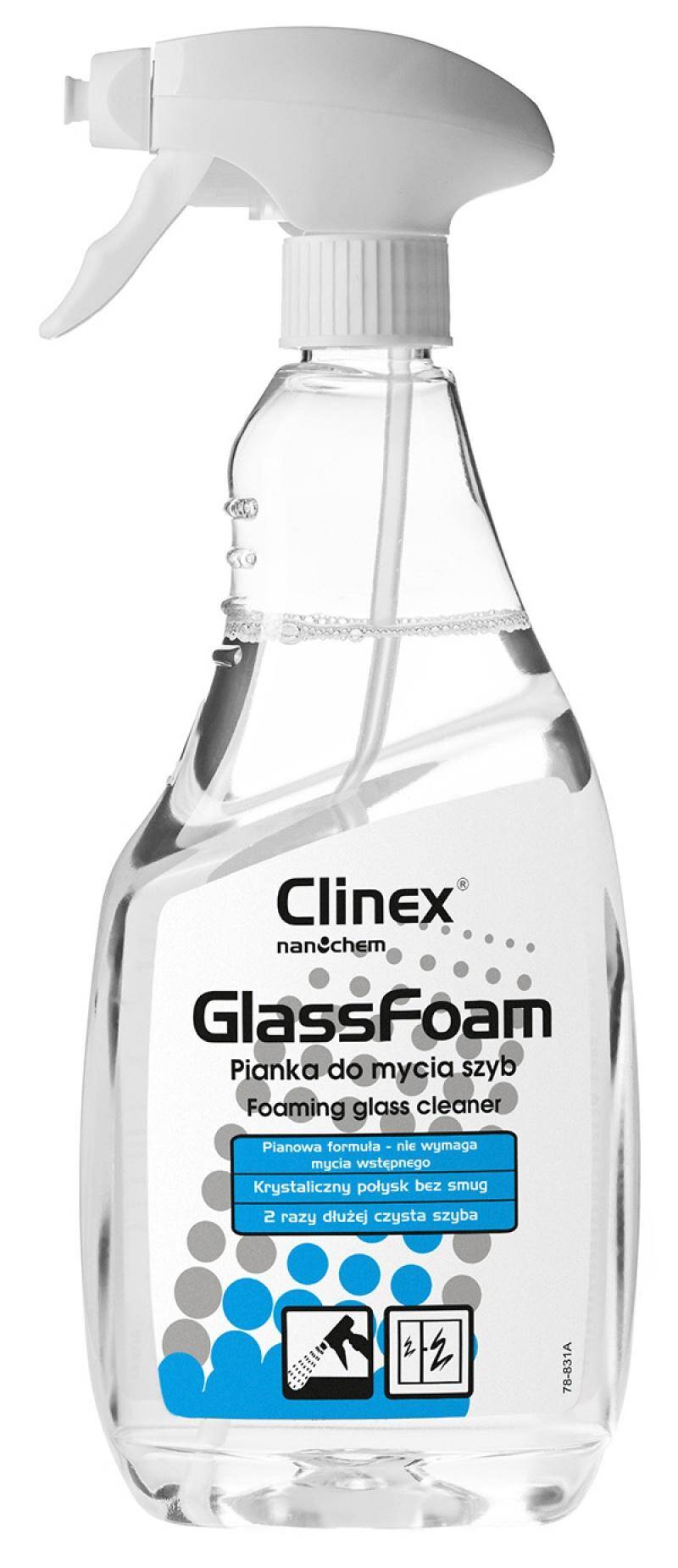 Pianka CLINEX Glass Foam 650ml  do