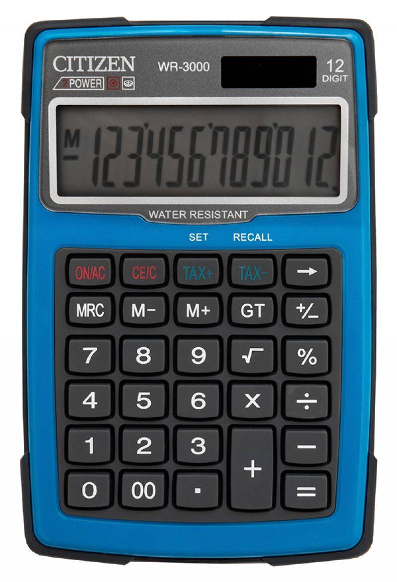 Kalkulator wodoodporny CITIZEN WR-3000