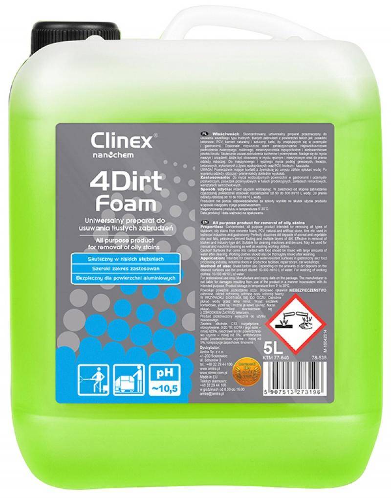 Preparat CLINEX 4Dirt Foam 5L  do