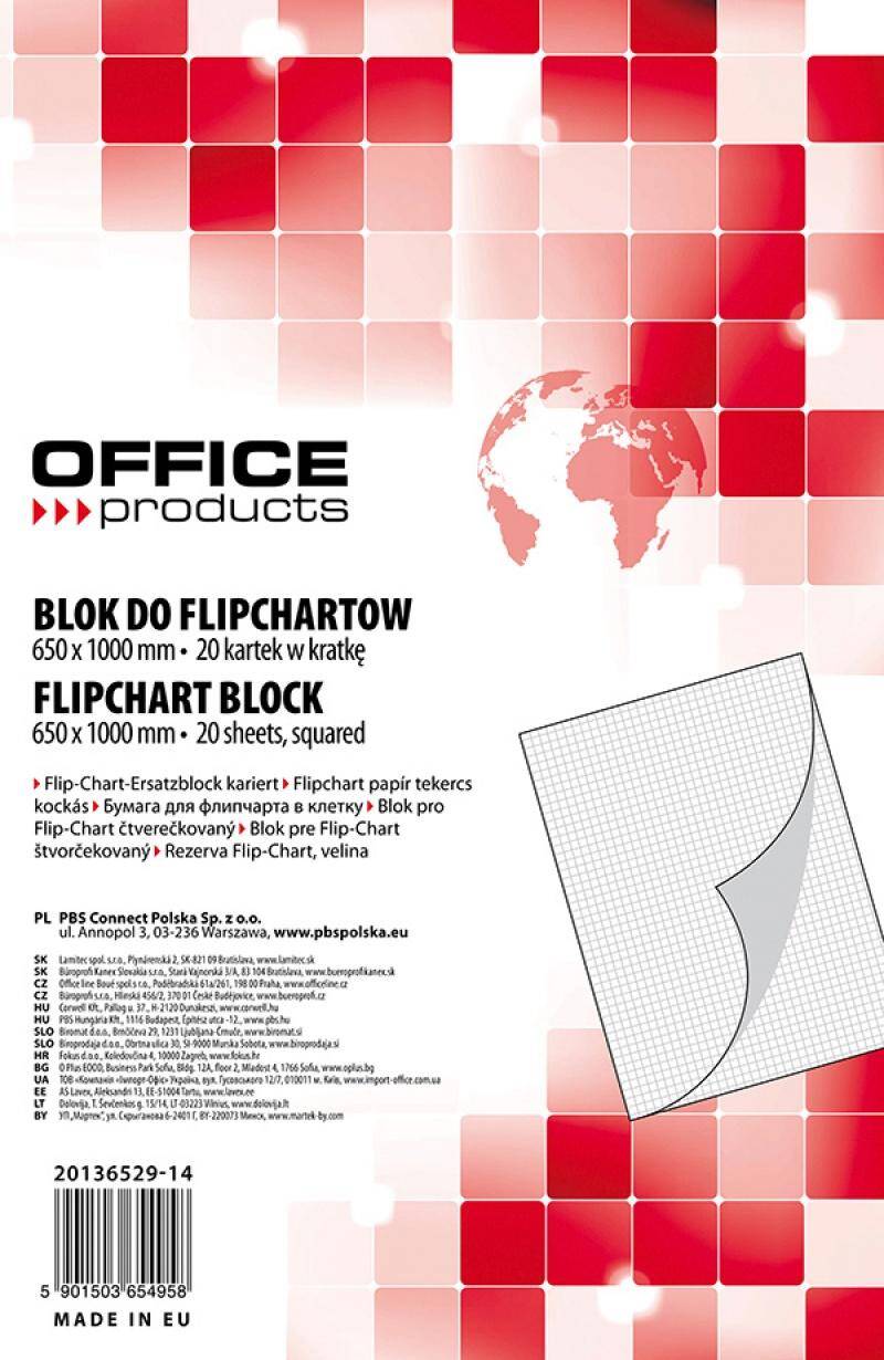 Blok do flipchartów OFFICE PRODUCTS