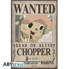 ONE PIECE POSTER WANTED CHOPPER 52X35