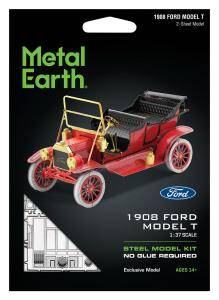 METAL EARTH FORD 1908 T RED GOLD