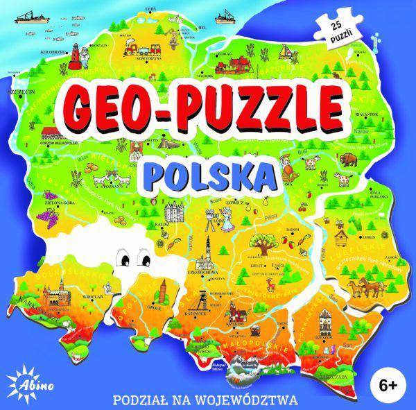 ABINO Puzzle geograficzne POLSKA