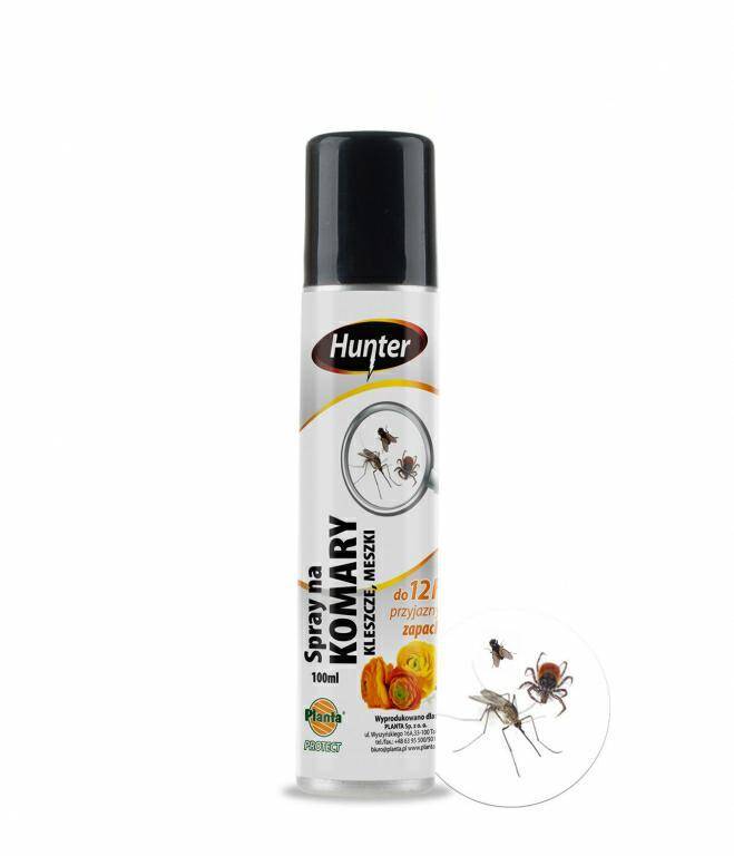 HUNTER Spray na kleszcze,komary i meszki