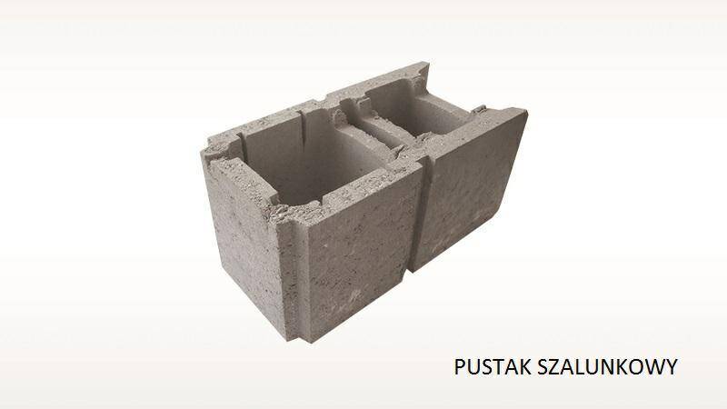 Pustak szalunkowy betonowy PSB+PSN