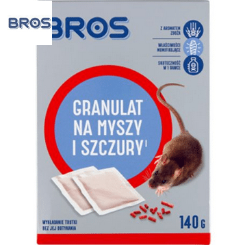 BROS Granulat na myszy i szczury 140g