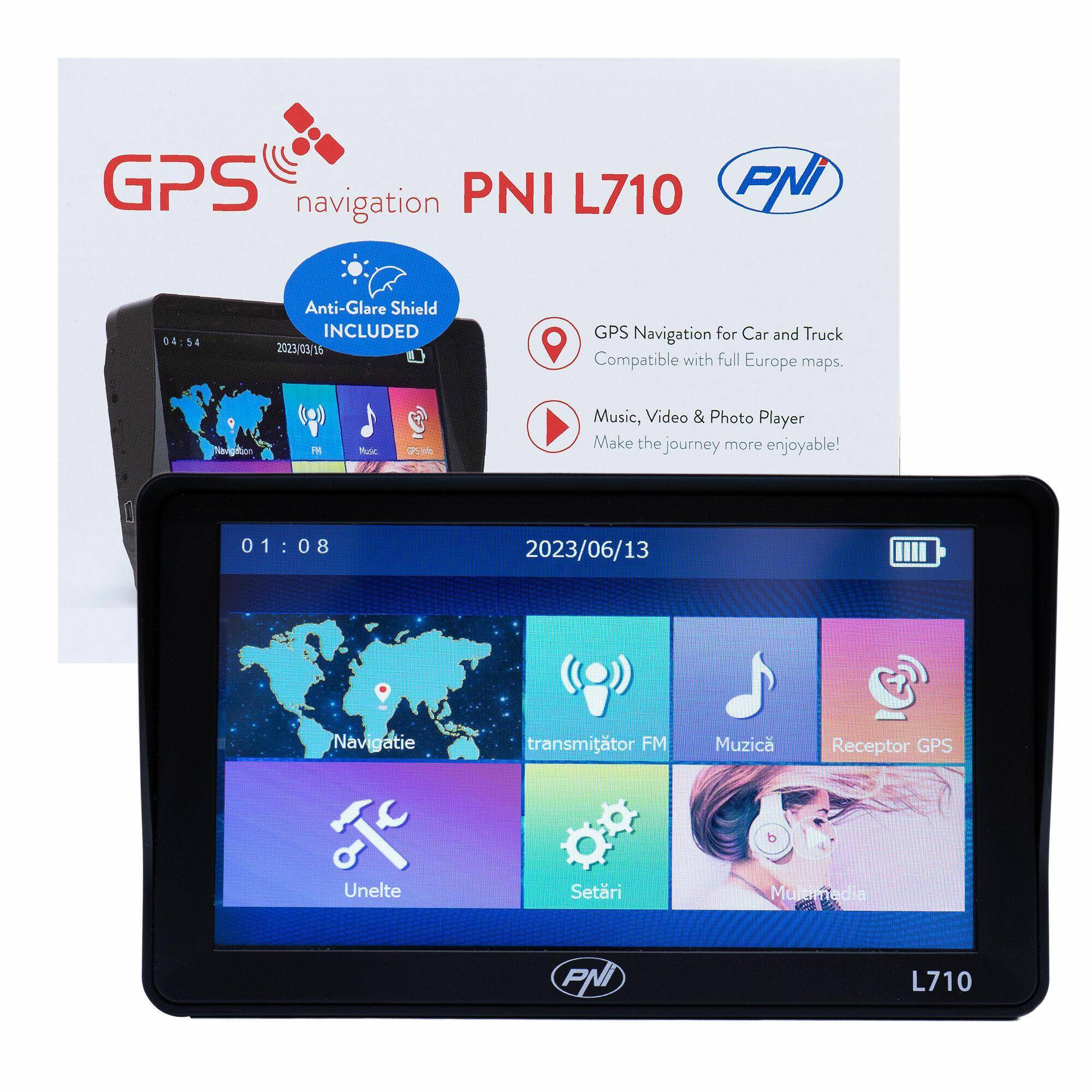 PNI-L710 Nawigacja GPS PNI L710 7` 800