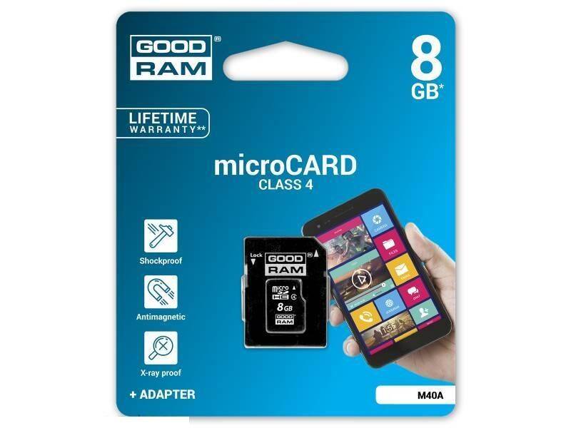 Karta Pamięci Microsd 8Gb Class4 Goodram
