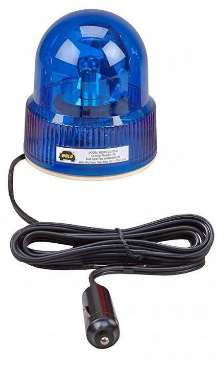 Lampa Kogut 12V Niebieski magnesowy