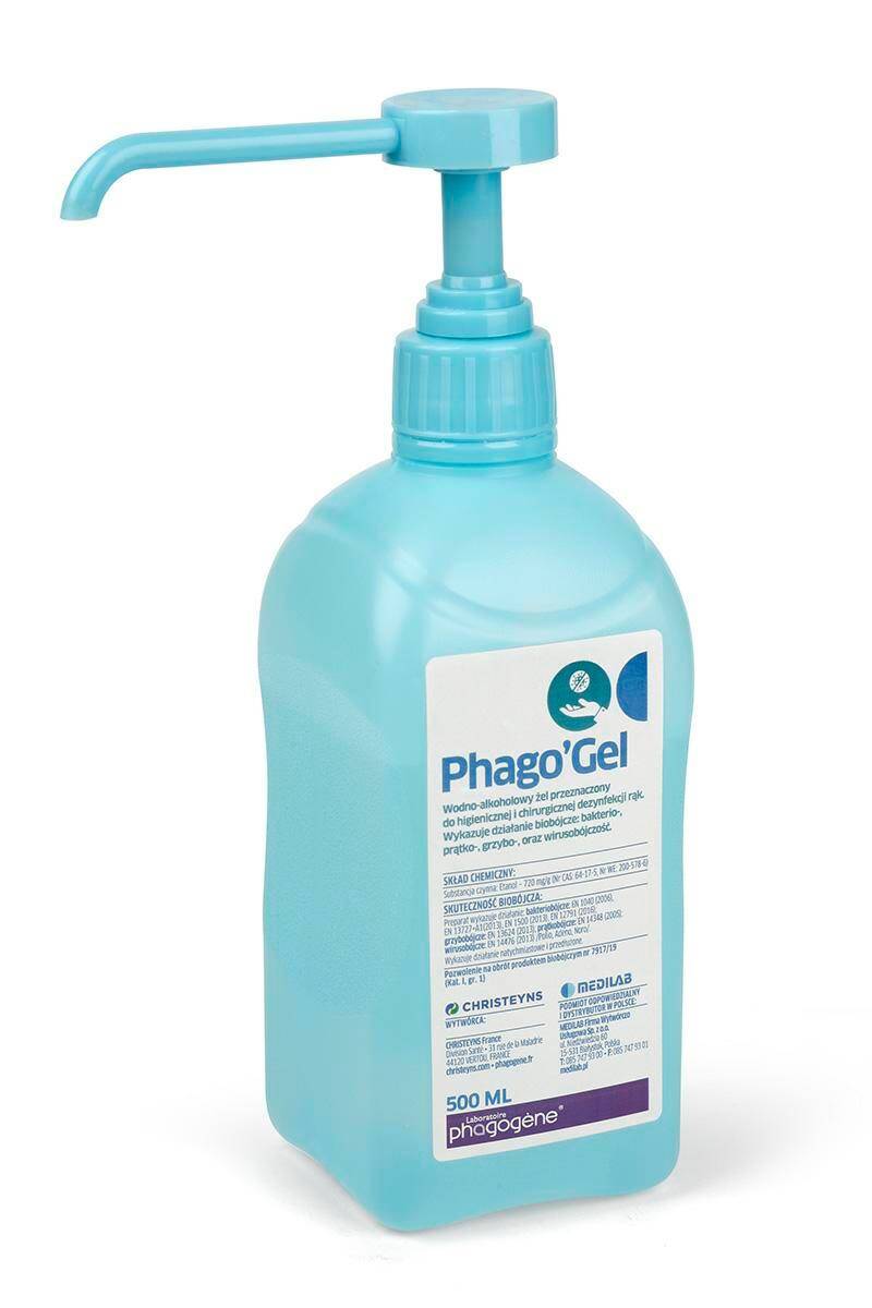 Phago`gel 500ml opakowanie z dozownikiem