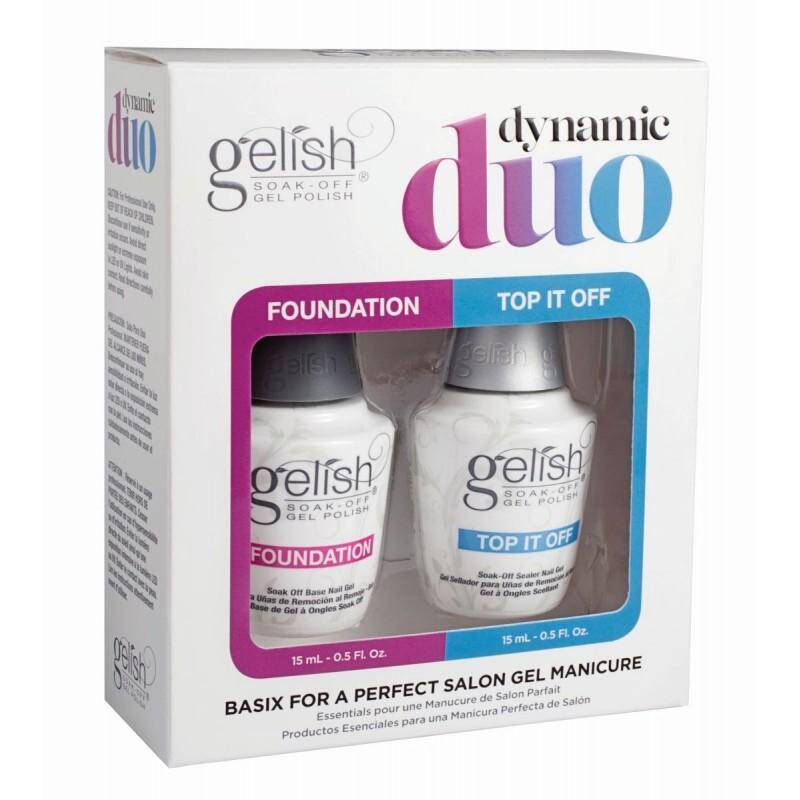 Gelish DUO Foundation + Top It Off Hand&