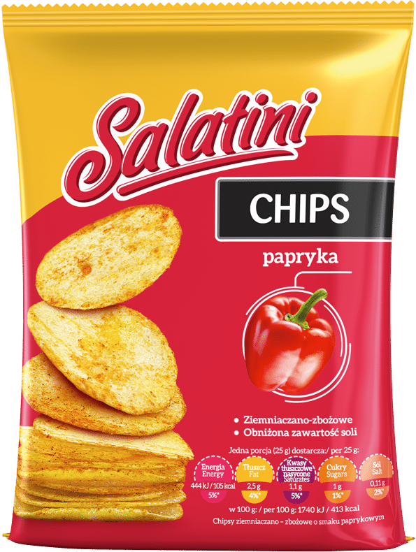 Salatini Chips papryka 25g /16/