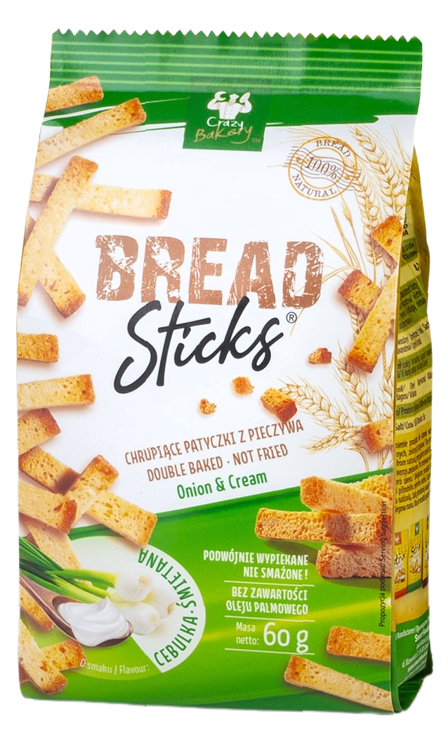 Bread Sticks CEBULA-ŚIETANA 60 g /15