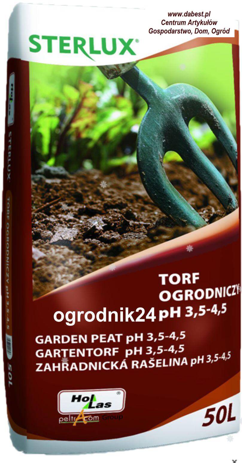 HOLLAS Torf ogrodniczy ph 3,5-4,5 - 50L