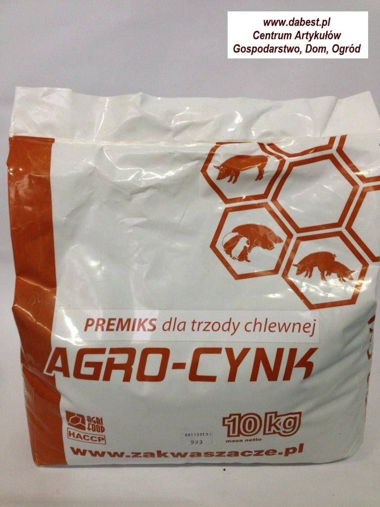 Agro-cynk 10kg preparat przeciwbiegunk.