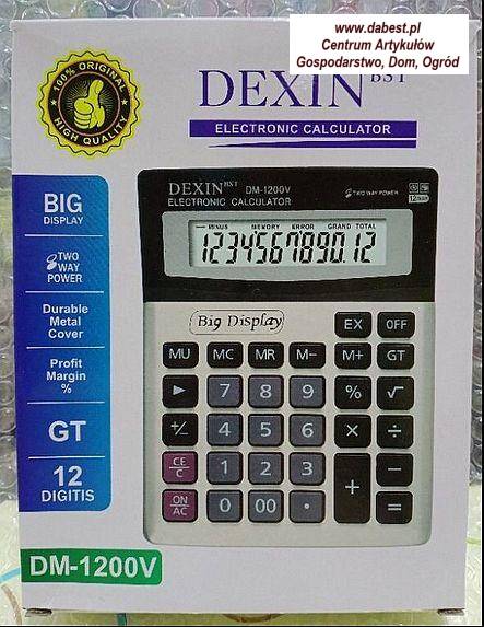 Kalkulator 15x19cm DEXIN duży cyfrowy