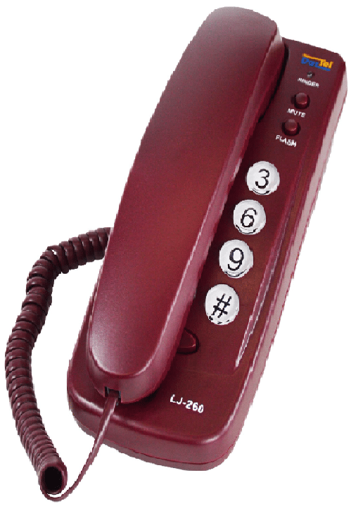 Telefon stacjonarny DARTEL LJ-260 czerwo