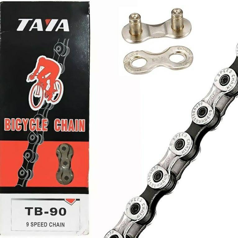 Łańcuch Taya TB-90 9-rz 116 srebr-czar