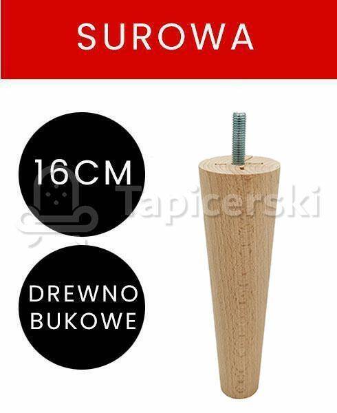 Noga Marchewka |H-16 cm|Surowa